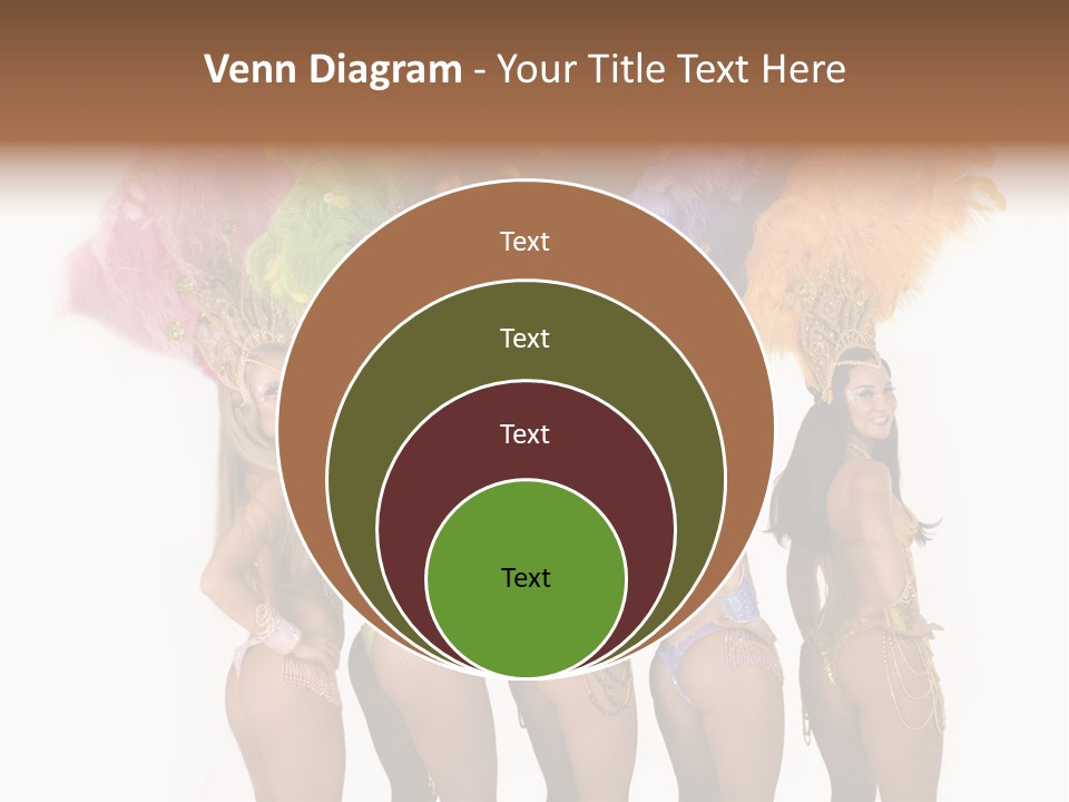 A Group Of Beautiful Women In Bikinis Posing For A Picture PowerPoint Template
