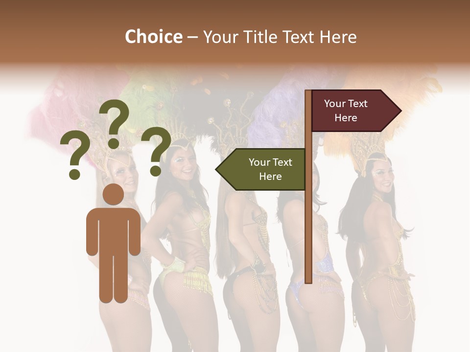 A Group Of Beautiful Women In Bikinis Posing For A Picture PowerPoint Template