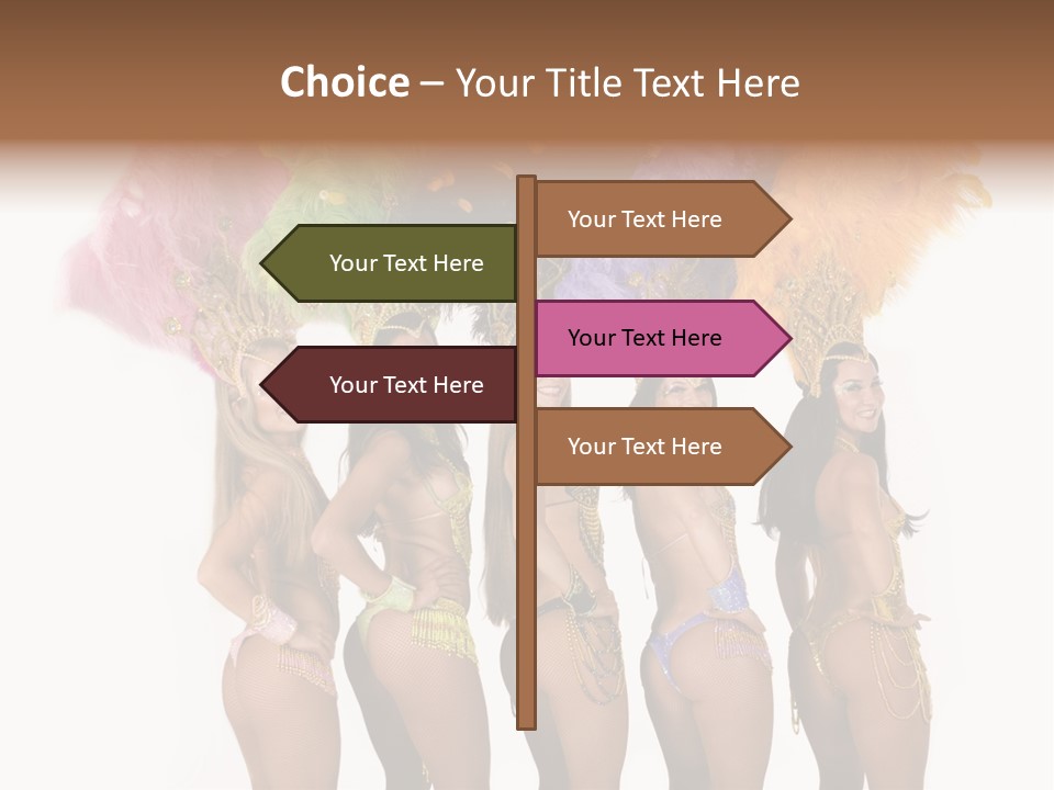 A Group Of Beautiful Women In Bikinis Posing For A Picture PowerPoint Template