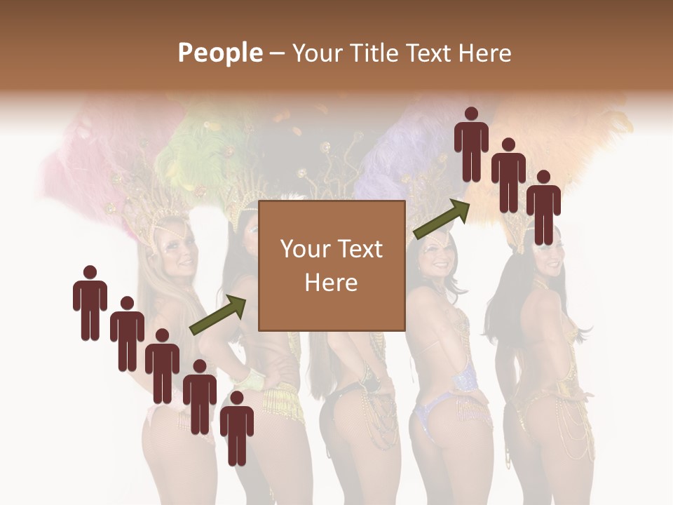 A Group Of Beautiful Women In Bikinis Posing For A Picture PowerPoint Template