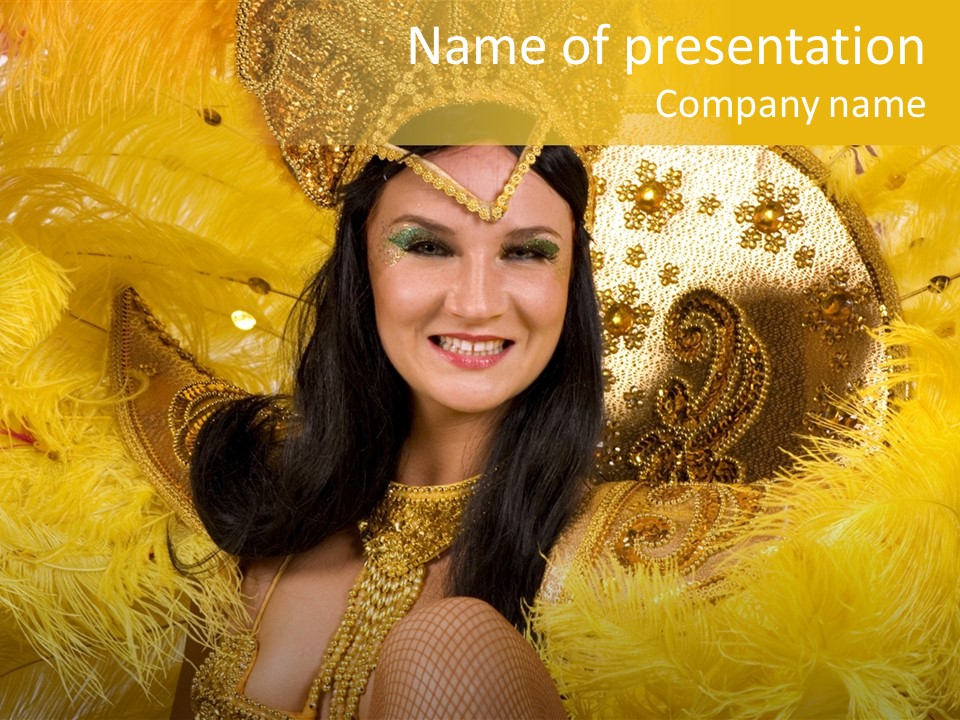 American Women Casino PowerPoint Template