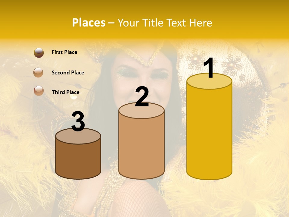 American Women Casino PowerPoint Template