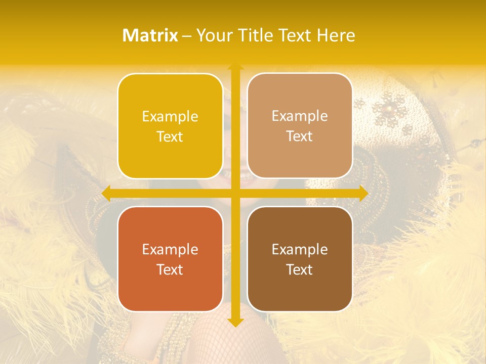 American Women Casino PowerPoint Template