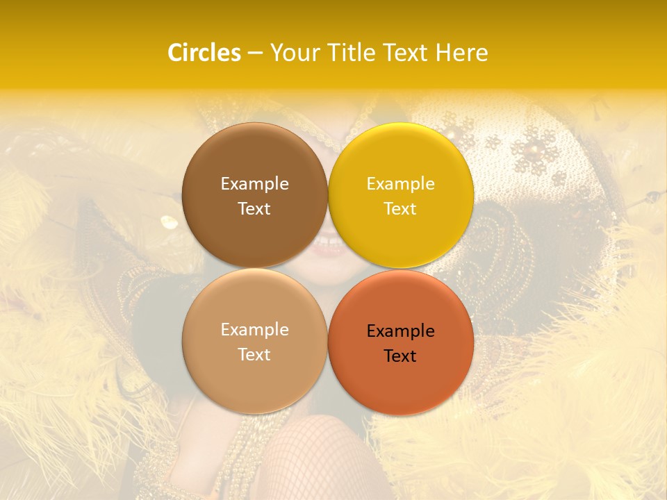 American Women Casino PowerPoint Template