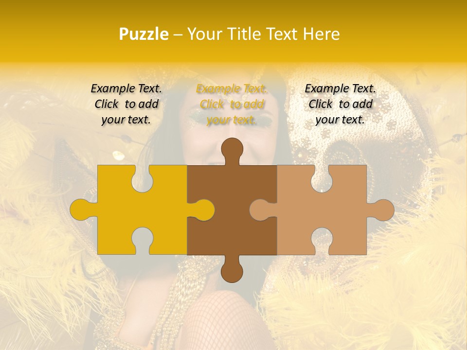 American Women Casino PowerPoint Template