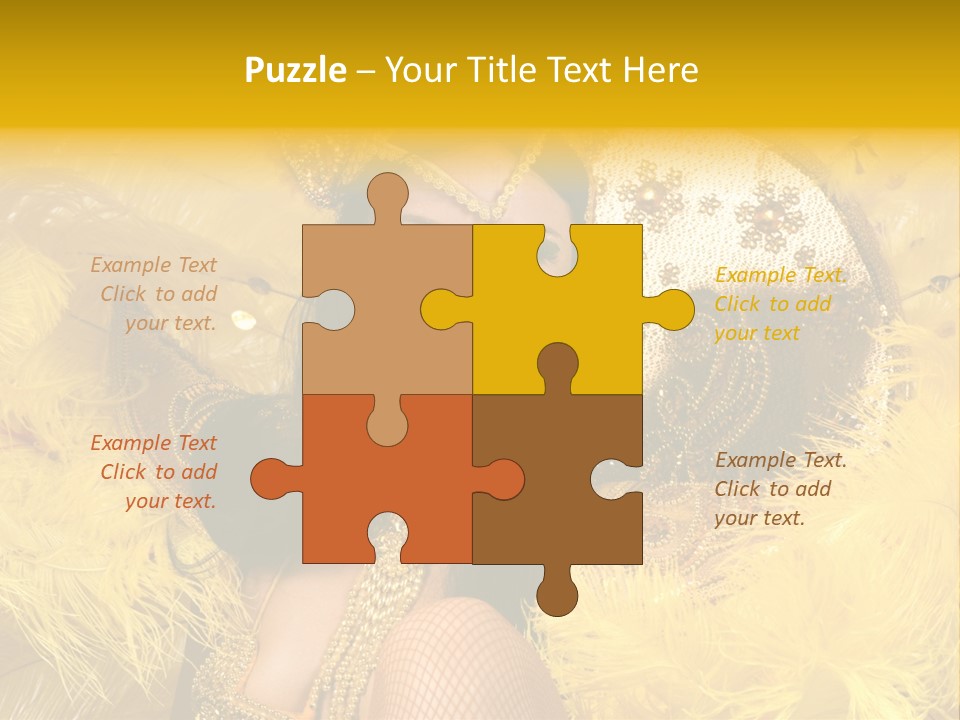 American Women Casino PowerPoint Template