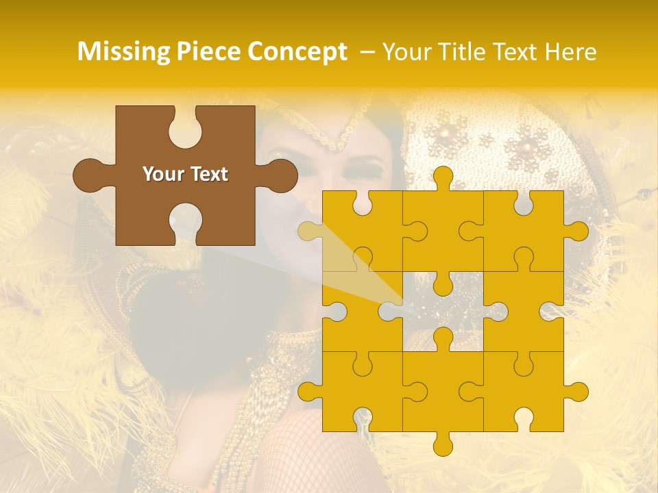 American Women Casino PowerPoint Template