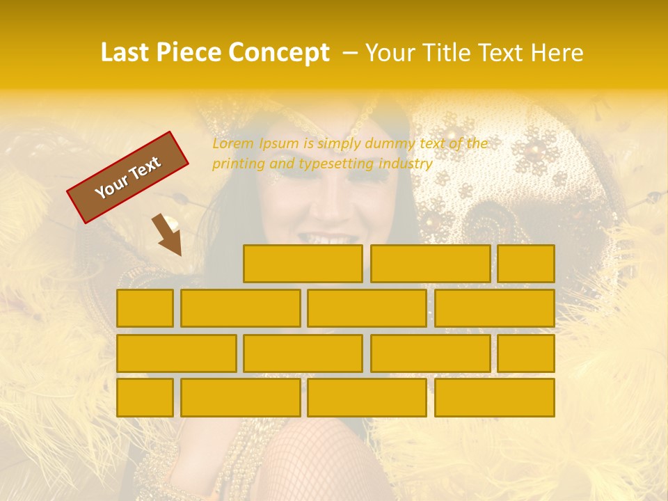 American Women Casino PowerPoint Template