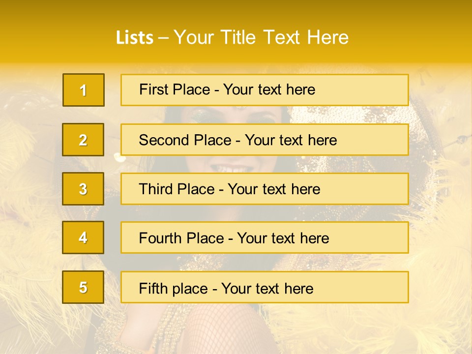 American Women Casino PowerPoint Template
