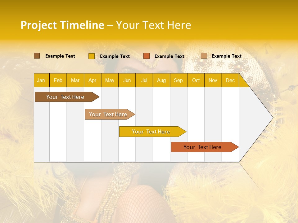 American Women Casino PowerPoint Template