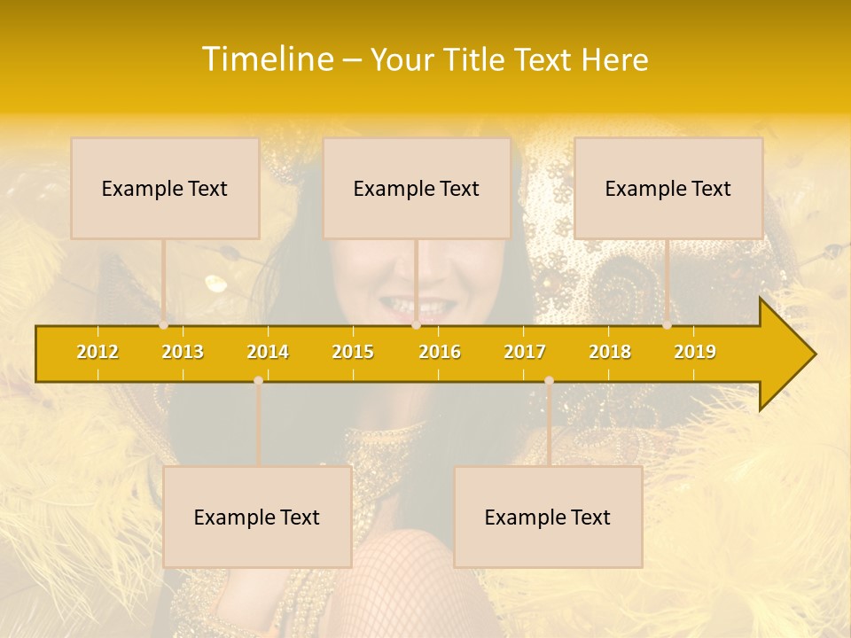 American Women Casino PowerPoint Template