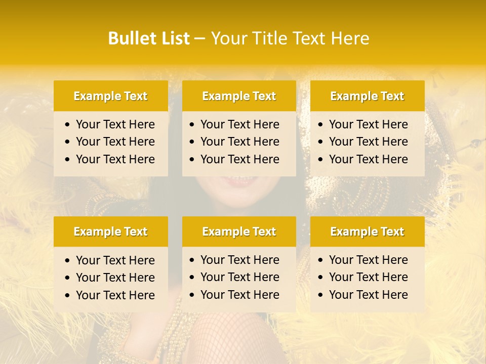 American Women Casino PowerPoint Template