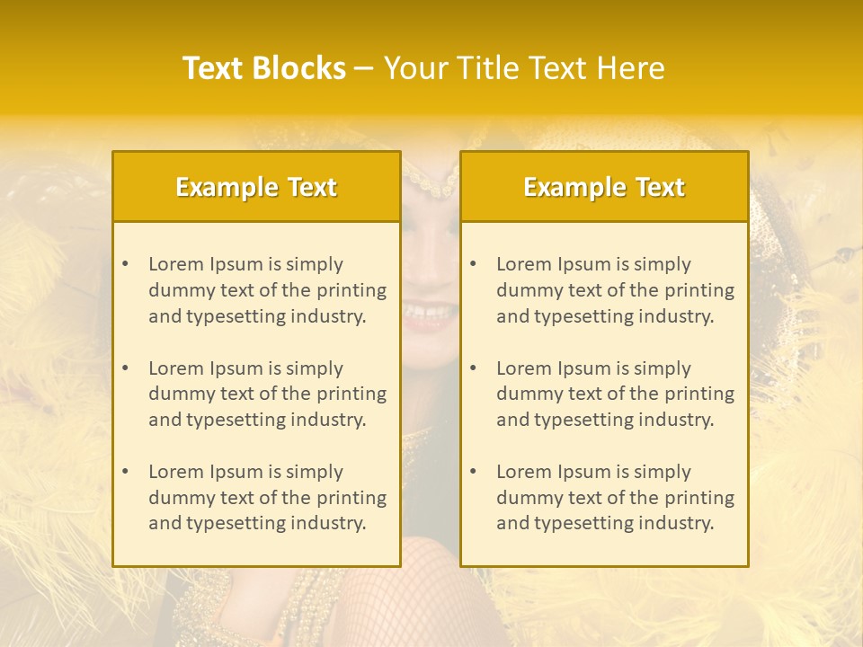 American Women Casino PowerPoint Template