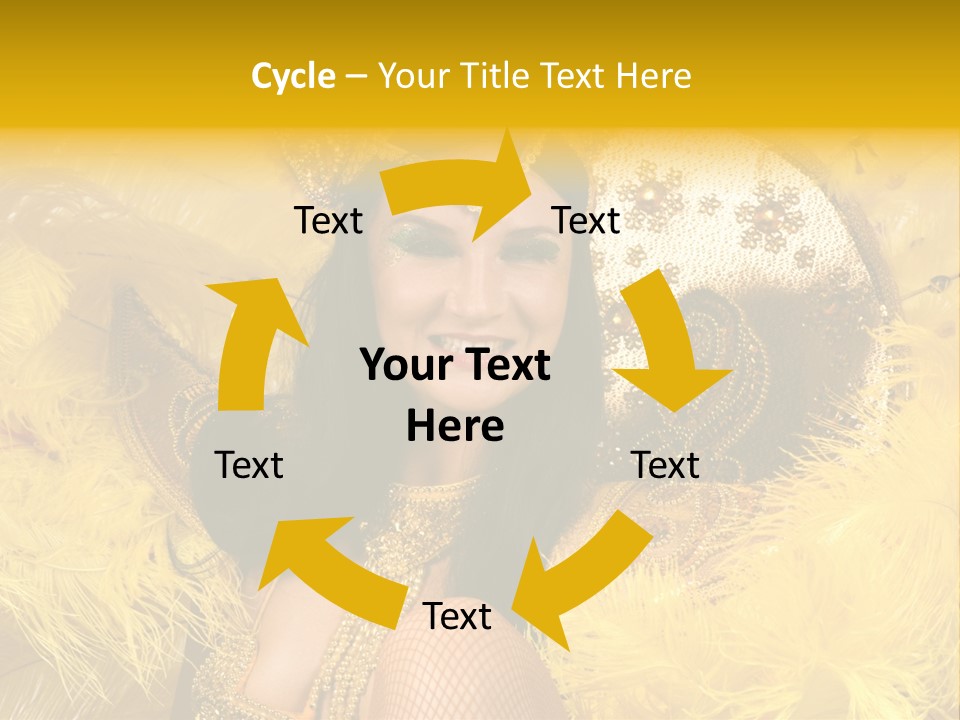 American Women Casino PowerPoint Template