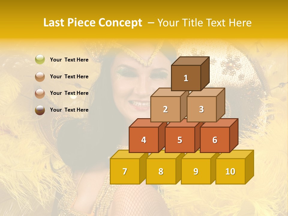 American Women Casino PowerPoint Template