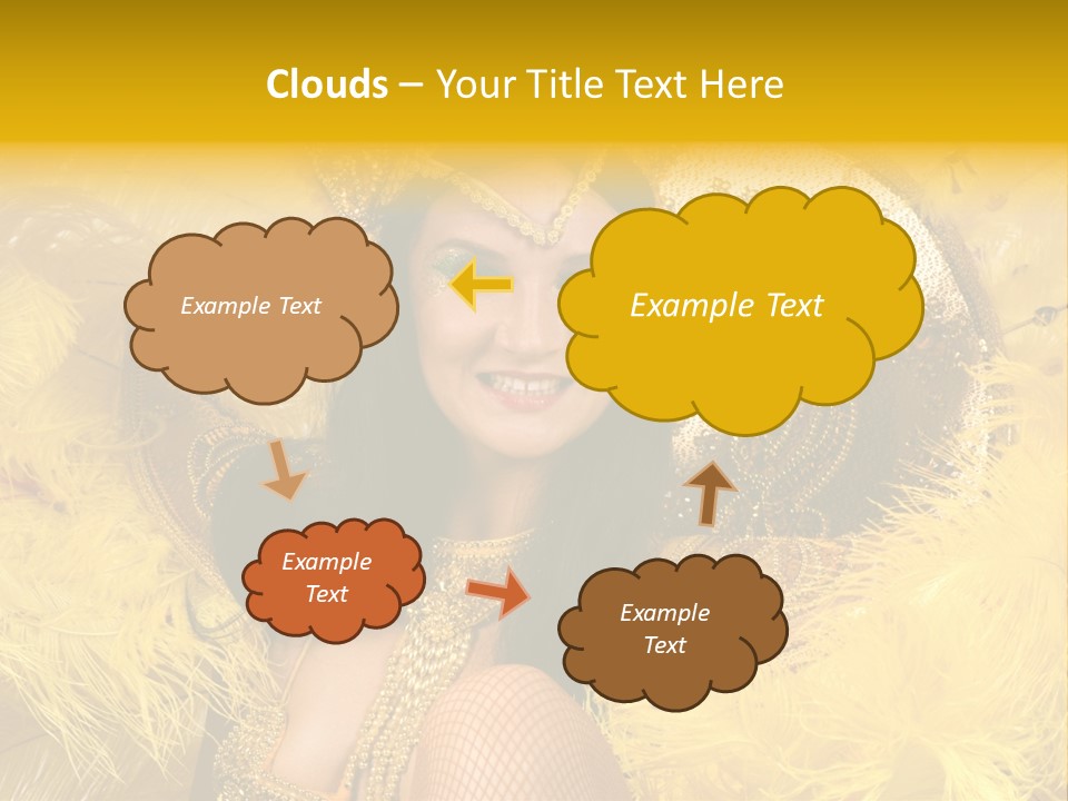 American Women Casino PowerPoint Template