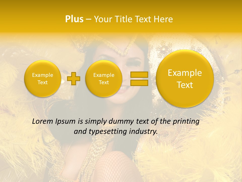 American Women Casino PowerPoint Template