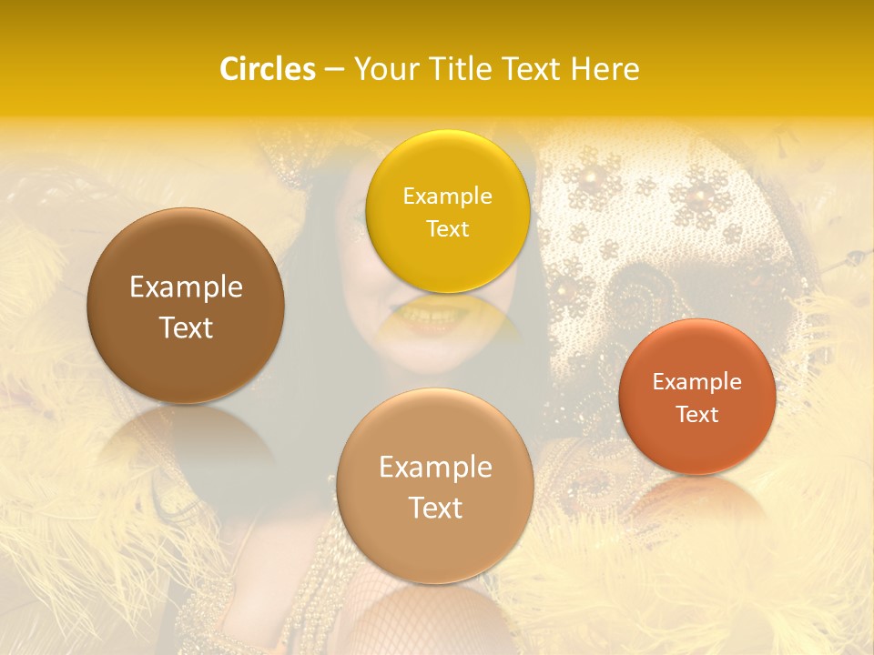 American Women Casino PowerPoint Template