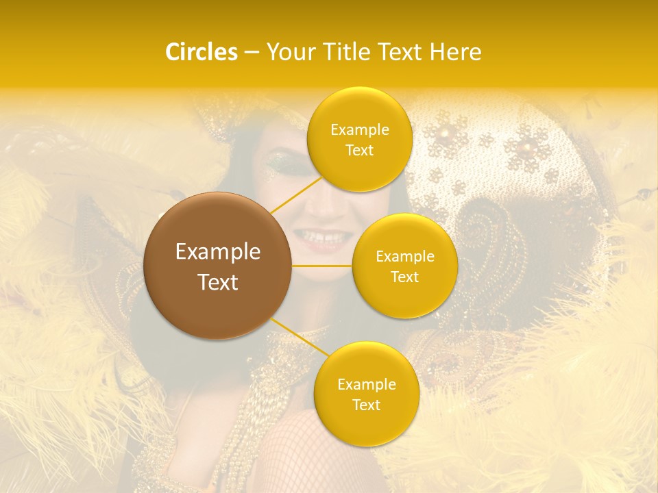 American Women Casino PowerPoint Template