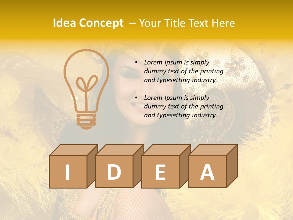 American Women Casino PowerPoint Template