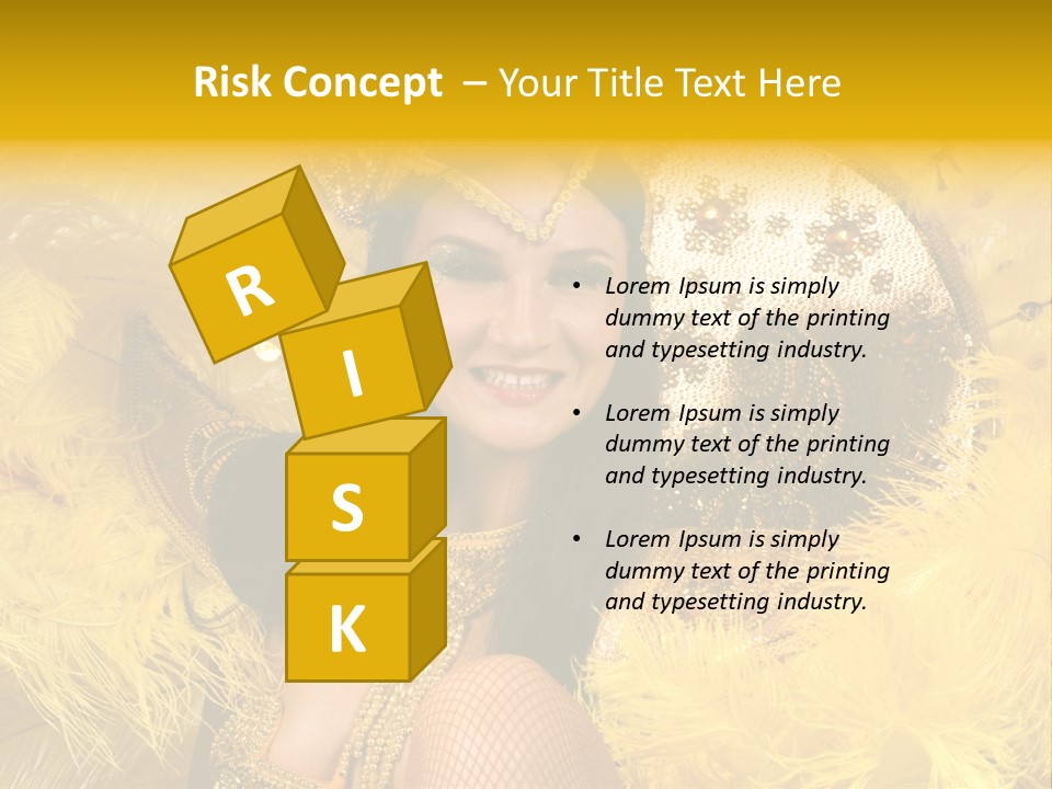 American Women Casino PowerPoint Template