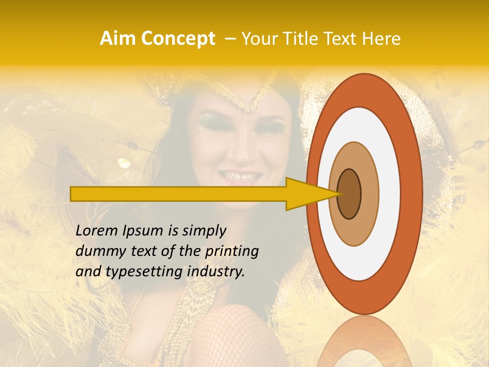 American Women Casino PowerPoint Template
