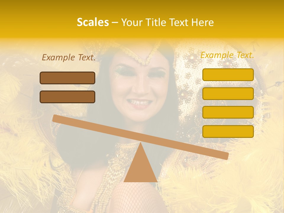 American Women Casino PowerPoint Template