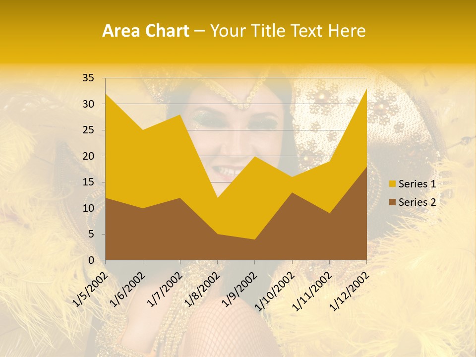 American Women Casino PowerPoint Template