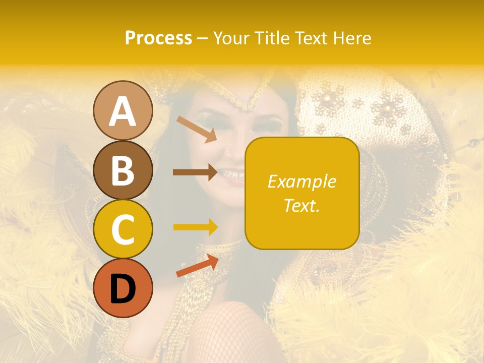 American Women Casino PowerPoint Template