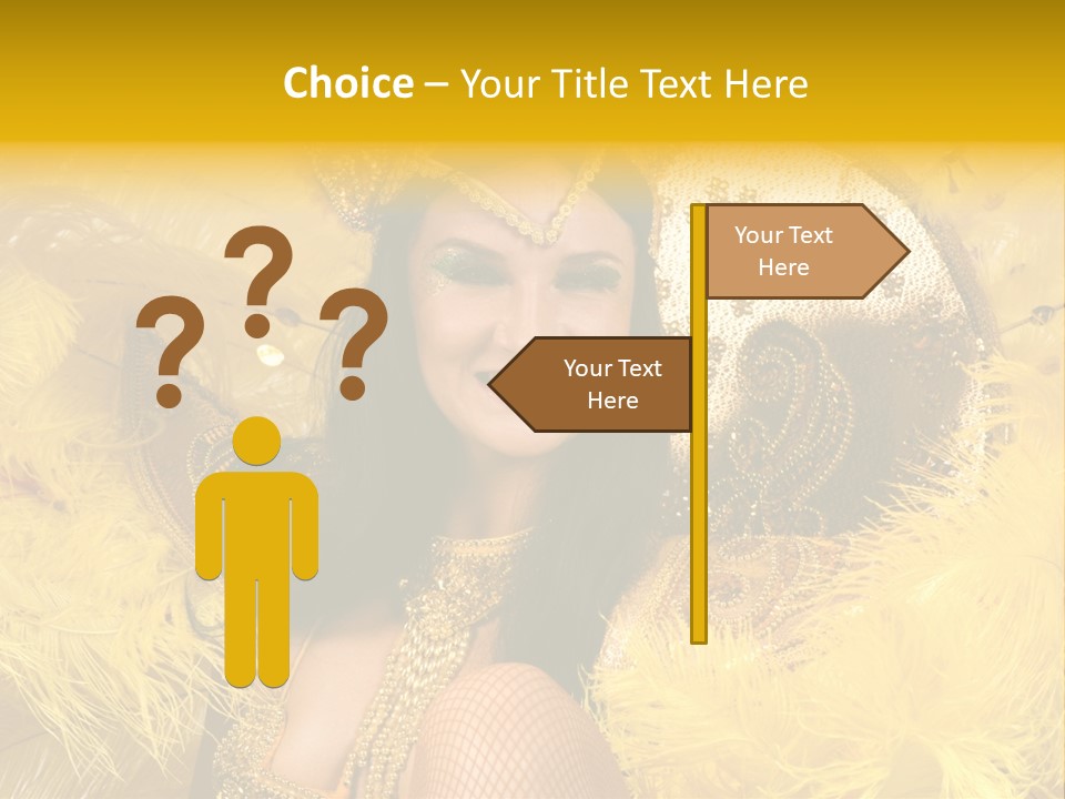 American Women Casino PowerPoint Template