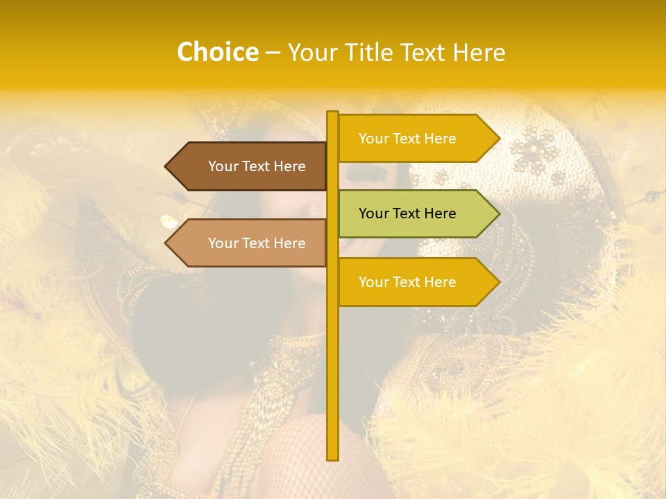 American Women Casino PowerPoint Template