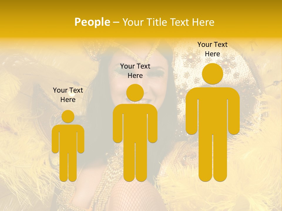 American Women Casino PowerPoint Template