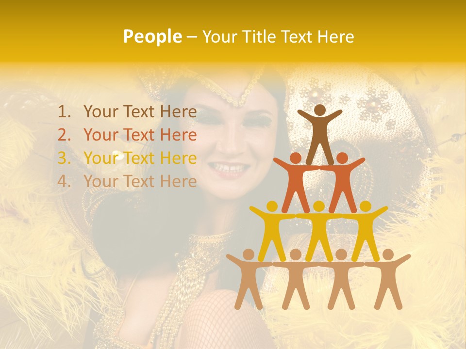 American Women Casino PowerPoint Template