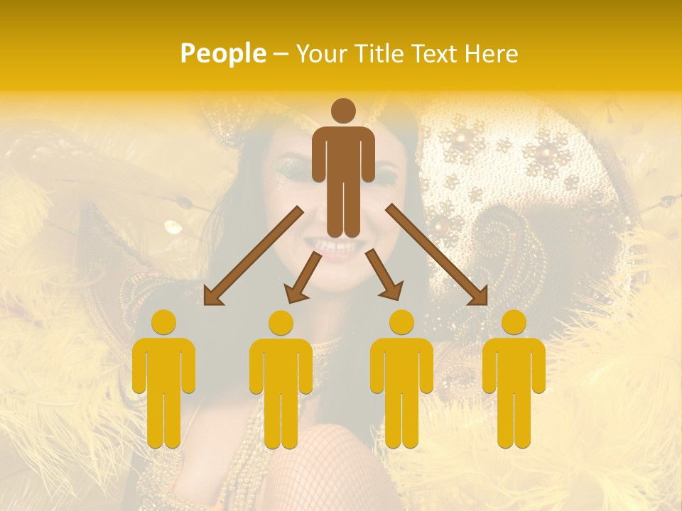 American Women Casino PowerPoint Template