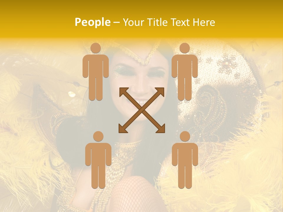 American Women Casino PowerPoint Template