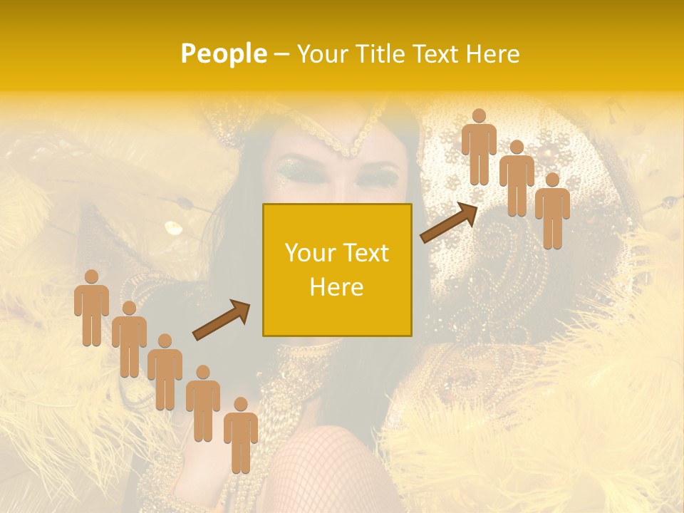 American Women Casino PowerPoint Template