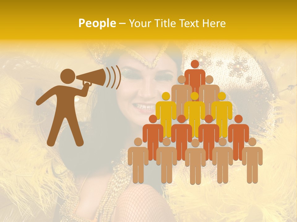 American Women Casino PowerPoint Template