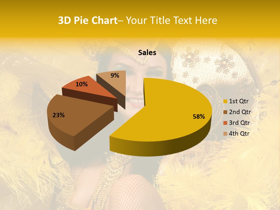 American Women Casino PowerPoint Template