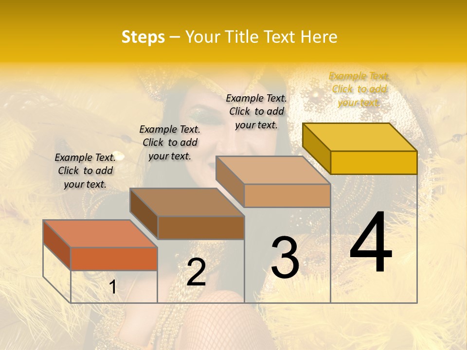 American Women Casino PowerPoint Template