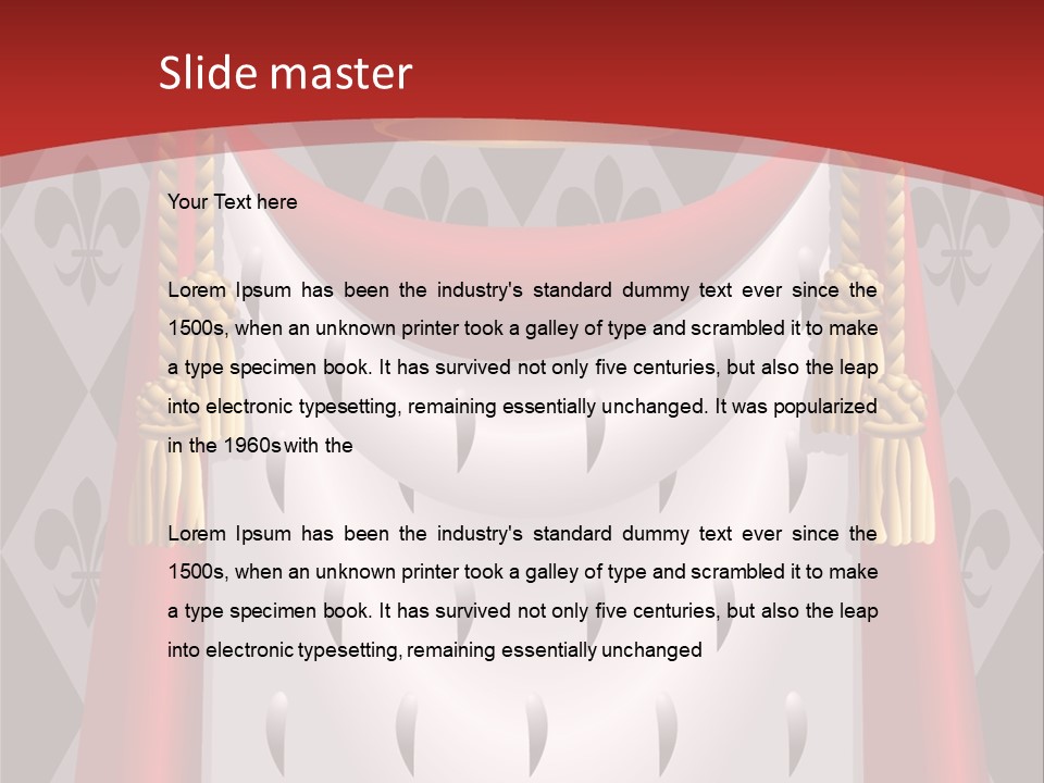 Queen Royal Blazon PowerPoint Template