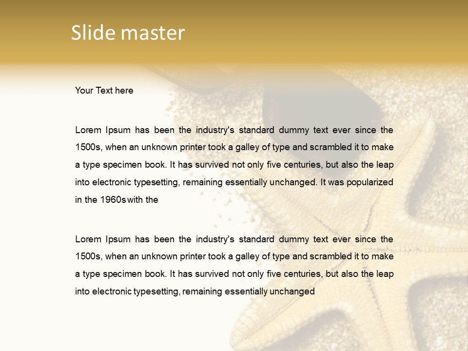 Beach Background Concept PowerPoint Template