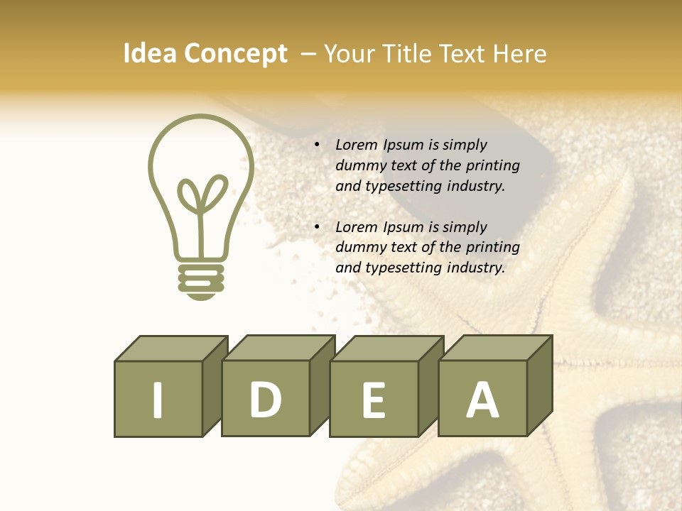 Beach Background Concept PowerPoint Template