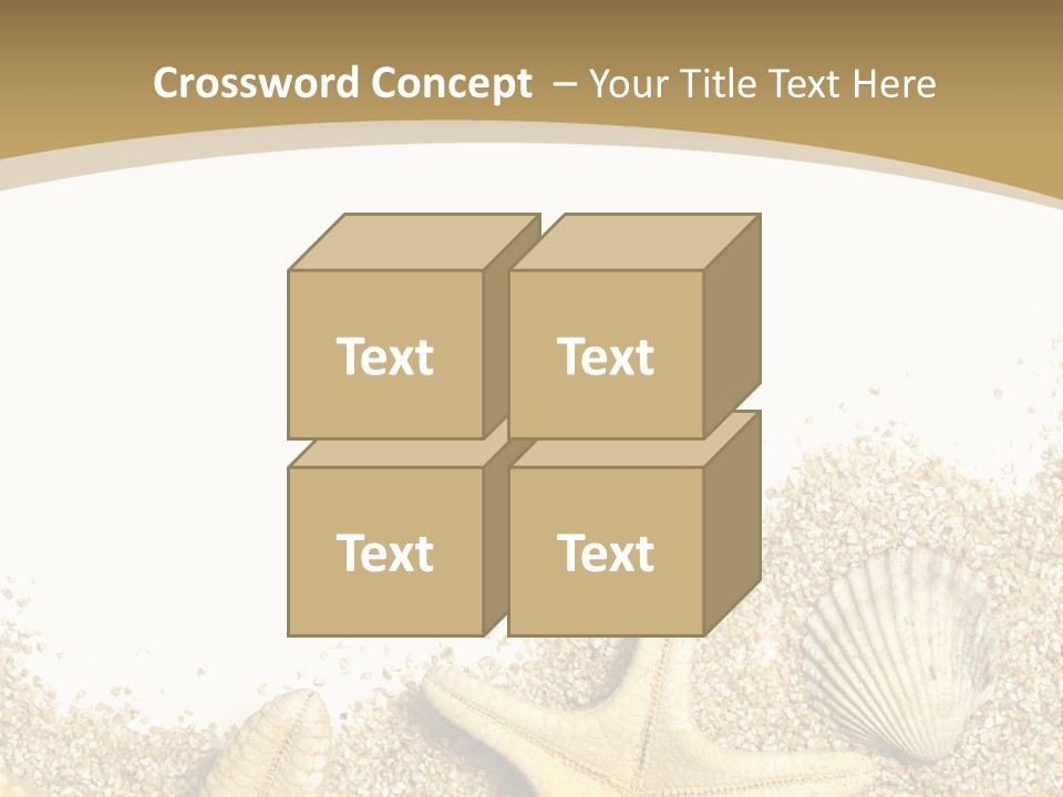 Seashell Isolated Holidays PowerPoint Template
