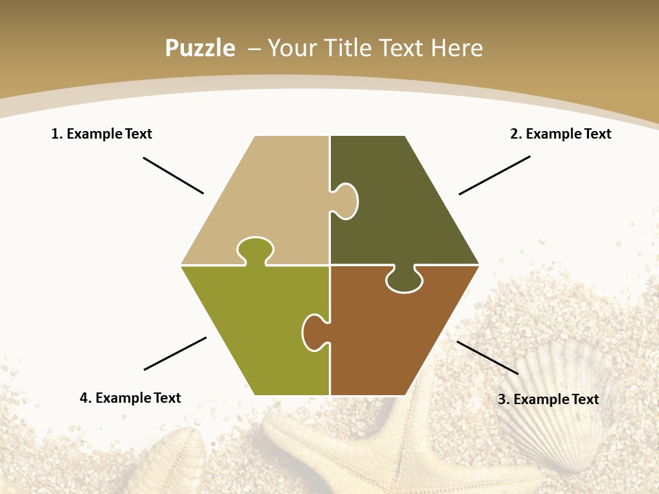 Seashell Isolated Holidays PowerPoint Template