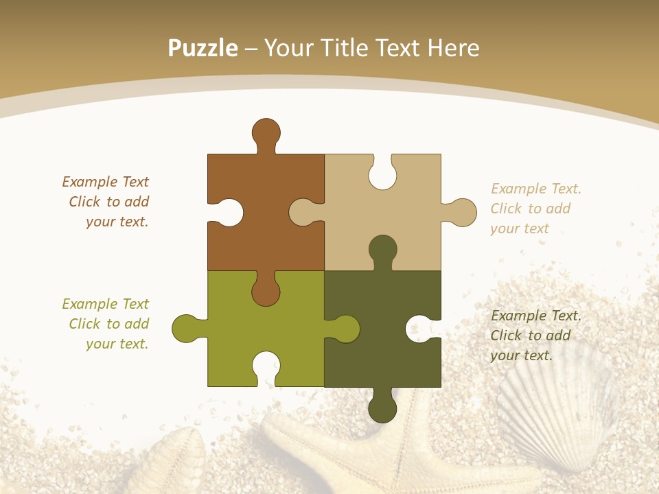 Seashell Isolated Holidays PowerPoint Template