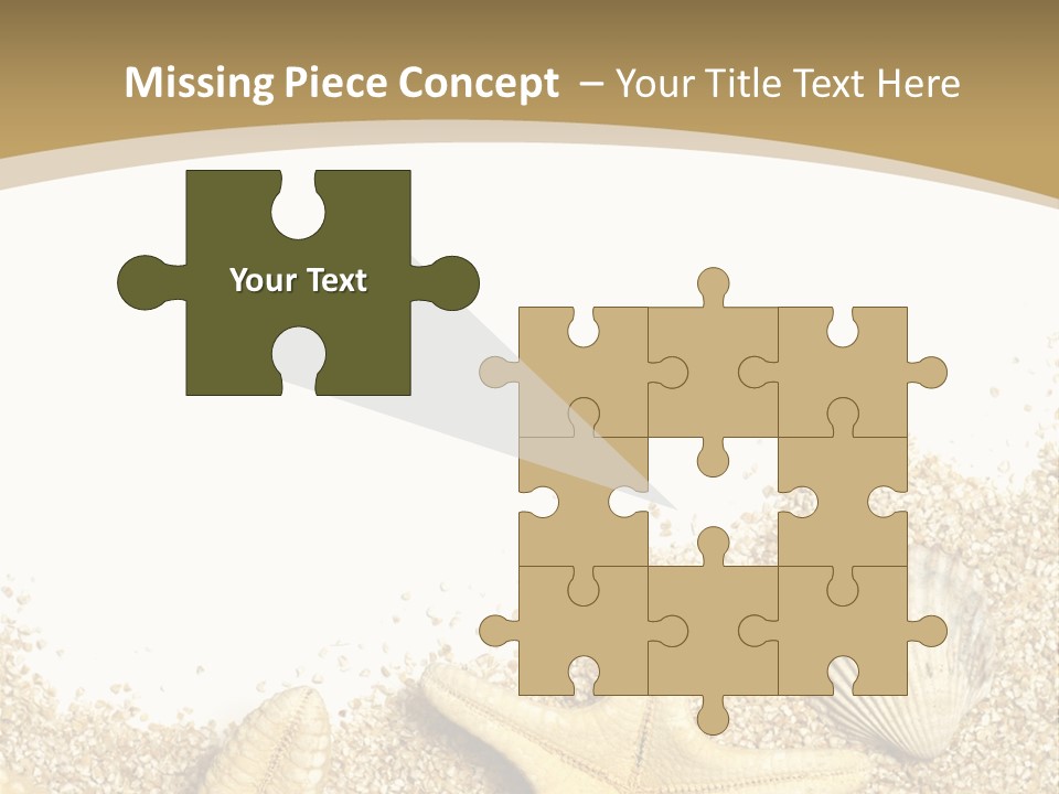 Seashell Isolated Holidays PowerPoint Template