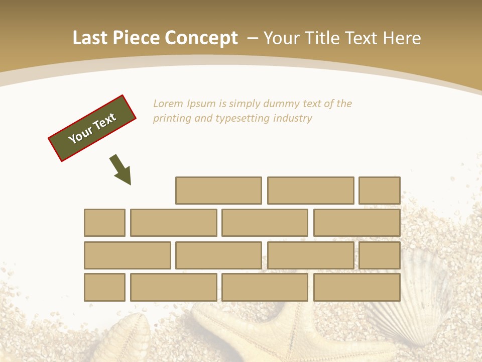 Seashell Isolated Holidays PowerPoint Template