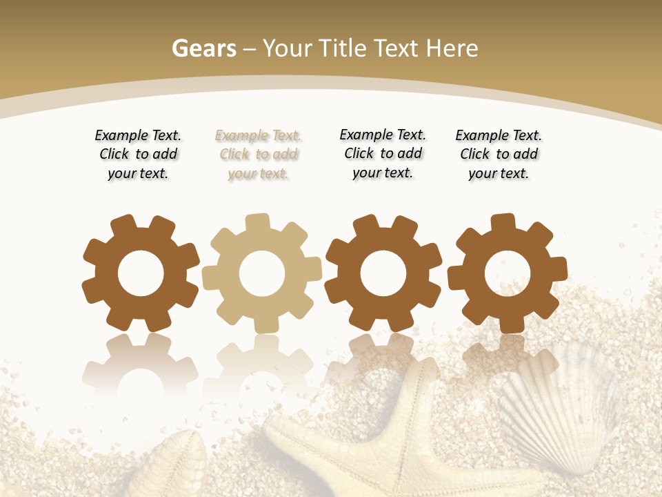 Seashell Isolated Holidays PowerPoint Template