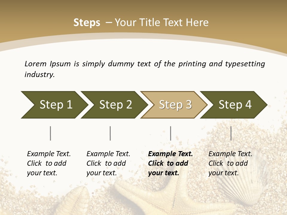 Seashell Isolated Holidays PowerPoint Template