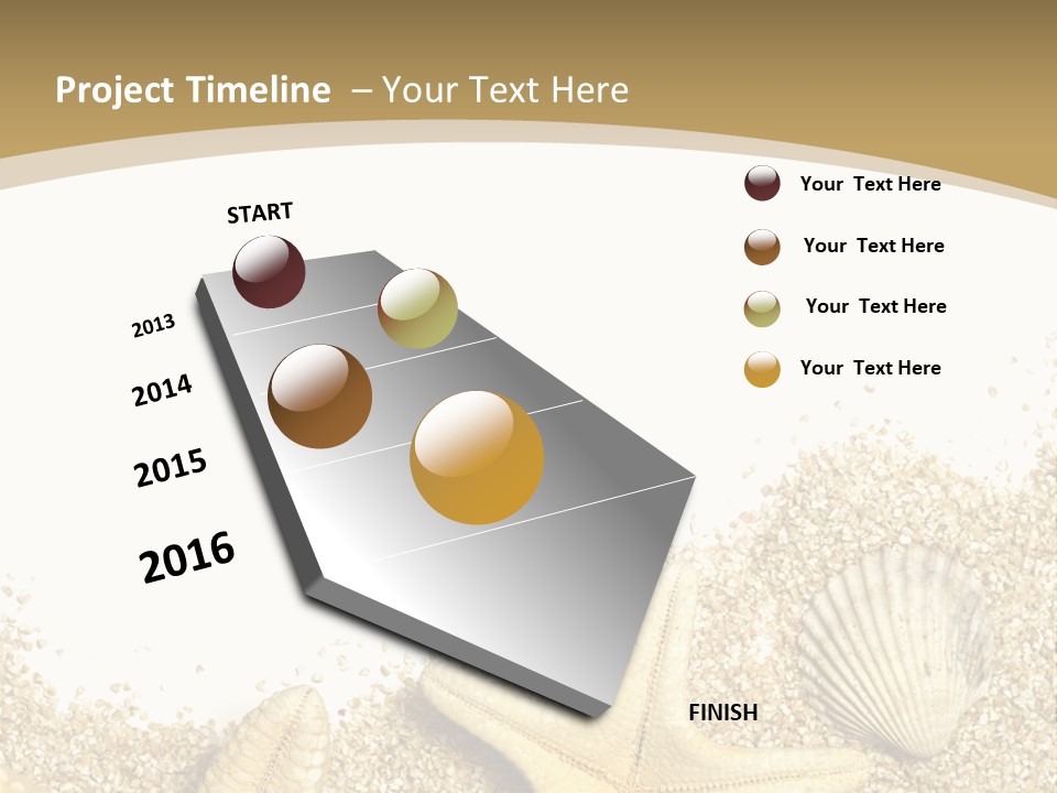 Seashell Isolated Holidays PowerPoint Template